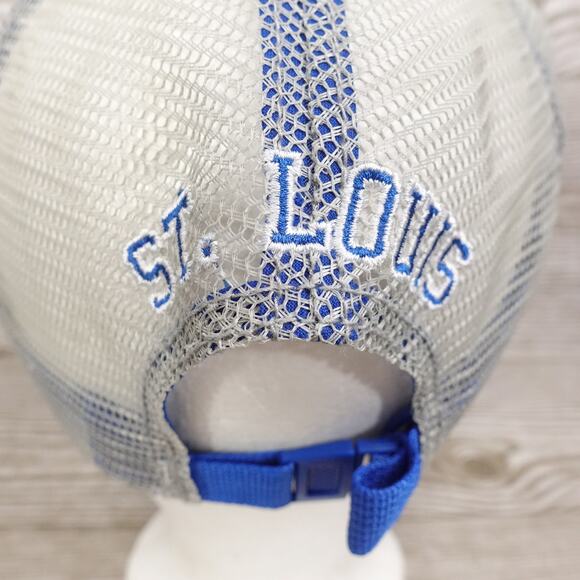 NEW! STL ST LOUIS CARDINALS BLUE GREY SGA STADIUM GIVEAWAY BUDWEISER HAT CAP - Picture 6 of 14